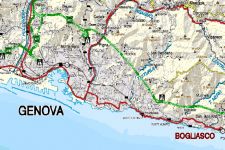 Mappa regionale fisica sc. 1:200000